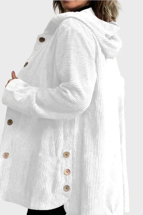 Drune | Jacke mit Kapuze und Knöpfen