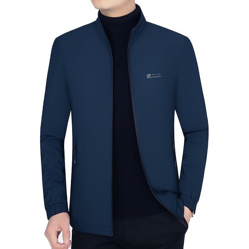 Herren Stehkragen-Jacke mit wärmendem Teddyfutter und Reißverschluss Drune
