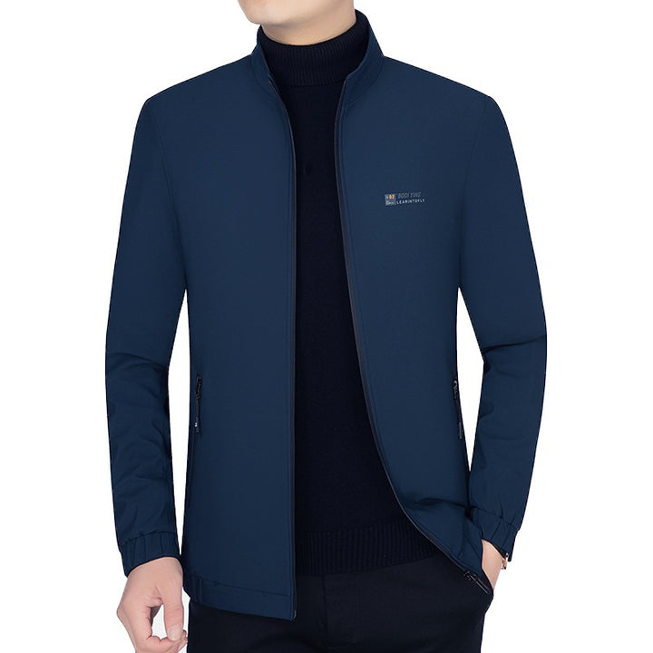 Herren Stehkragen-Jacke mit wärmendem Teddyfutter und Reißverschluss Drune