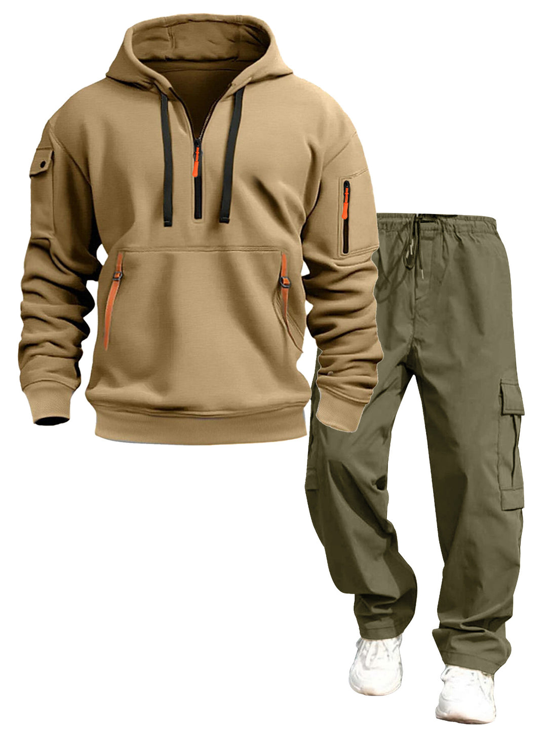 Herren lässiger Kapuzenpullover und Jogginghose Drune