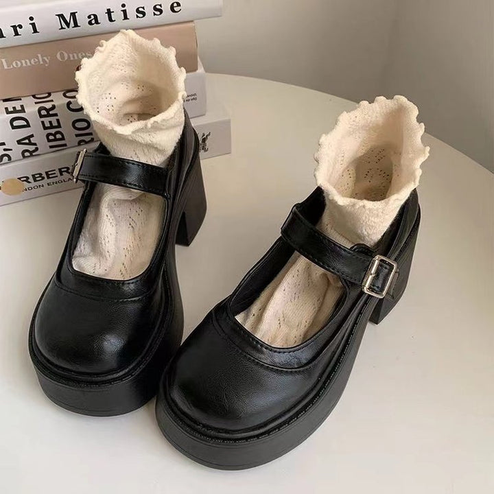 Damen Mary Jane Pumps mit modernem Design und hochwertiger Schnalle Drune