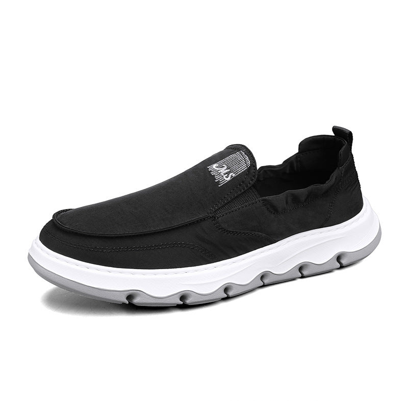 Herren eleganter Slipper-Sneaker mit elastischem Einstieg und stoßdämpfender Wellensohle Drune
