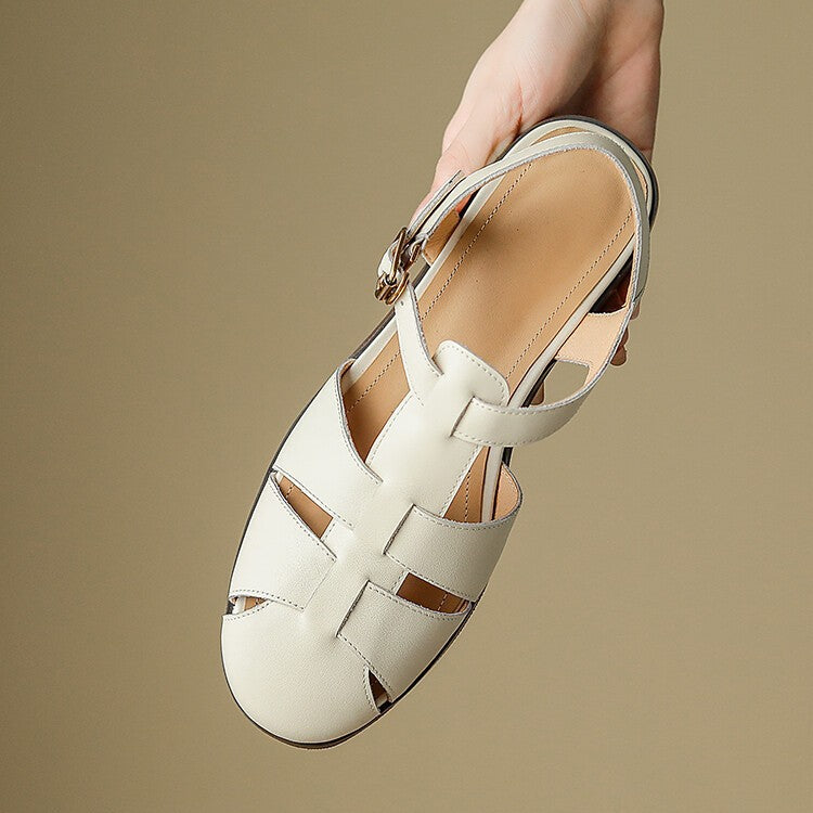 Damen Sandalen mit elegantem Schnallenverschluss und modischem Riemendesign Drune
