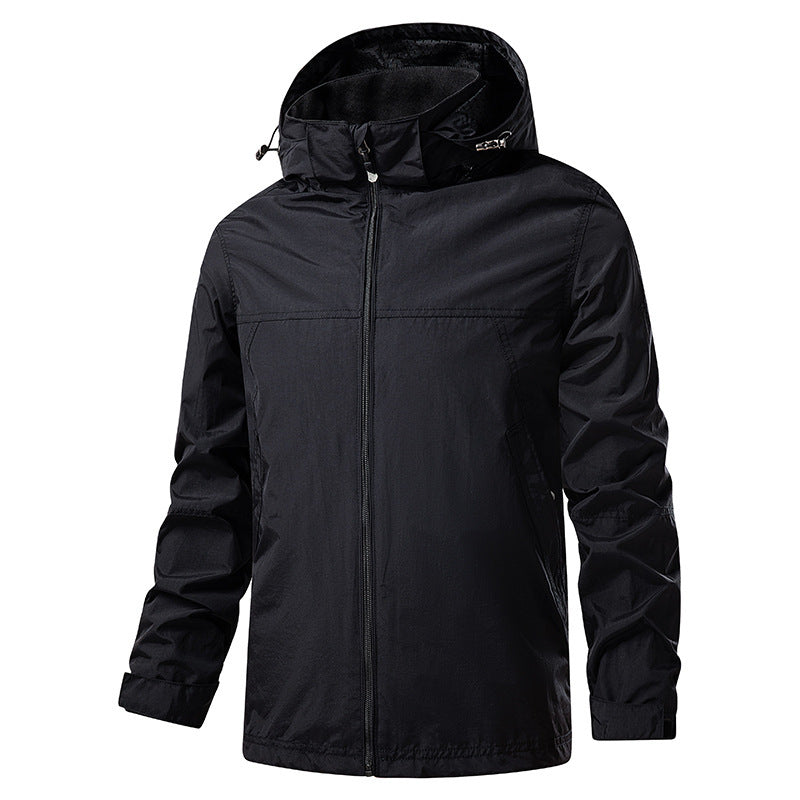 Herren Leichte Outdoorjacke mit verstellbarer Kapuze Drune 1787797788