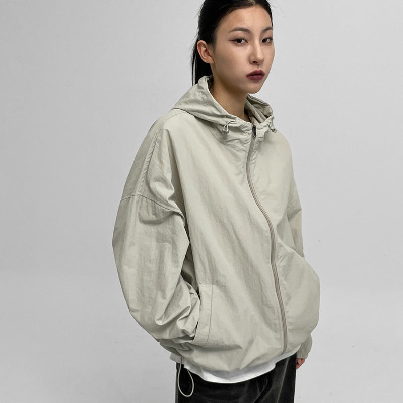Damen lässige Übergangsjacke mit hohem Kragen und verstellbarem Kordelzug Drune 1772505648