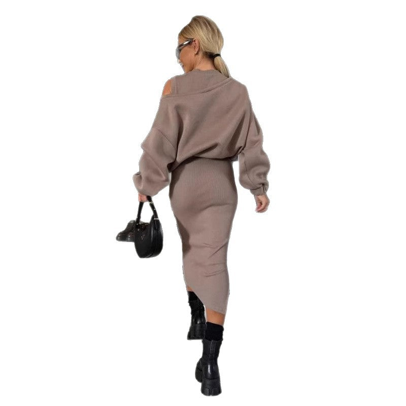 Damen Sweatshirt und Rock Set Drune