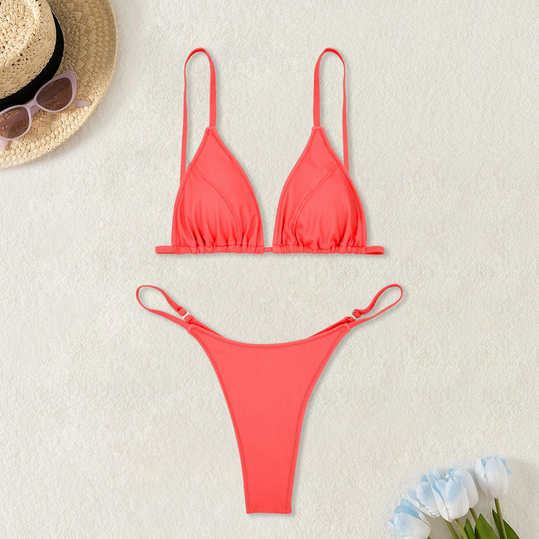 Damen Triangel-Bikini mit verstellbaren Trägern Drune