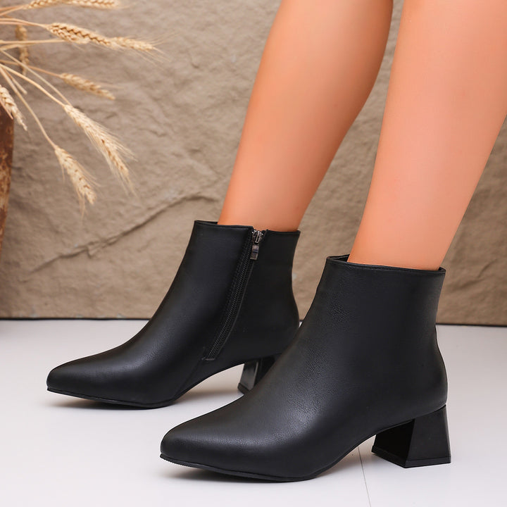 Damen Elegante Stiefeletten mit Blockabsatz Drune 1787605982