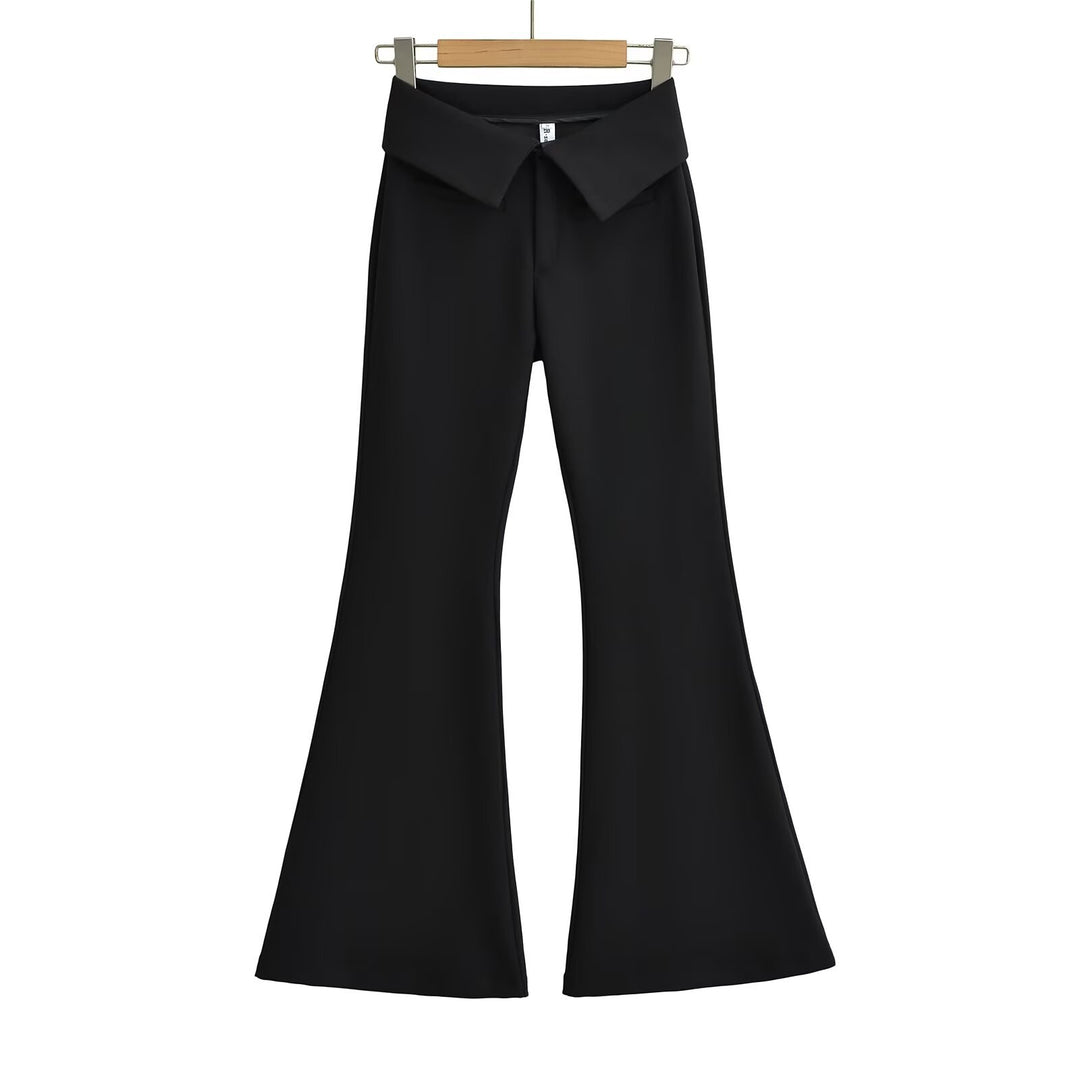 Damen elegante Flared-Hose Drune