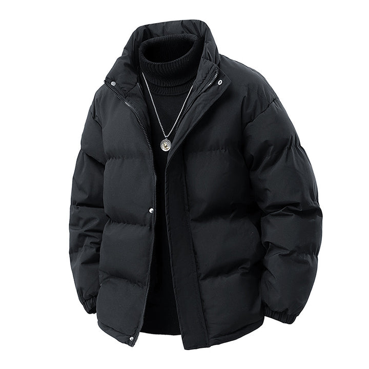 Herren Wattierte Oversize-Pufferjacke mit wasserabweisender Shell, hohem Stehkragen und verdecktem Reißverschluss Drune