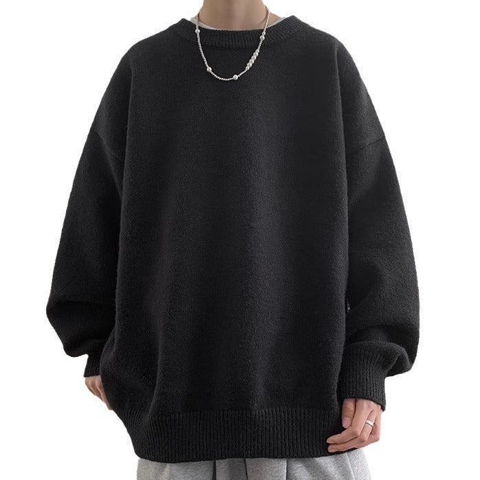 Unisex Oversized Kuschelpullover mit Rundhalsausschnitt Drune