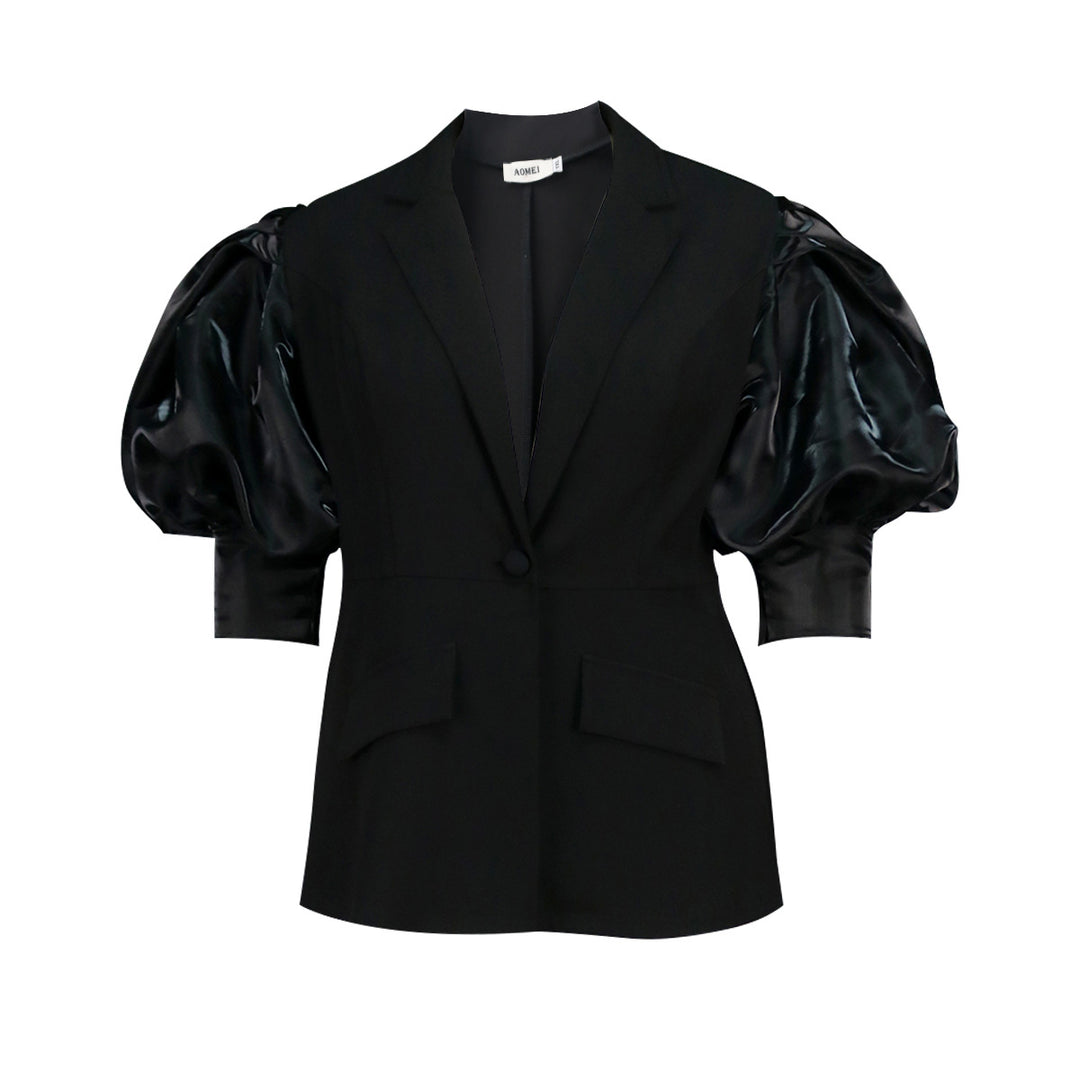 Damen Blazer mit voluminösen Puffärmeln Drune