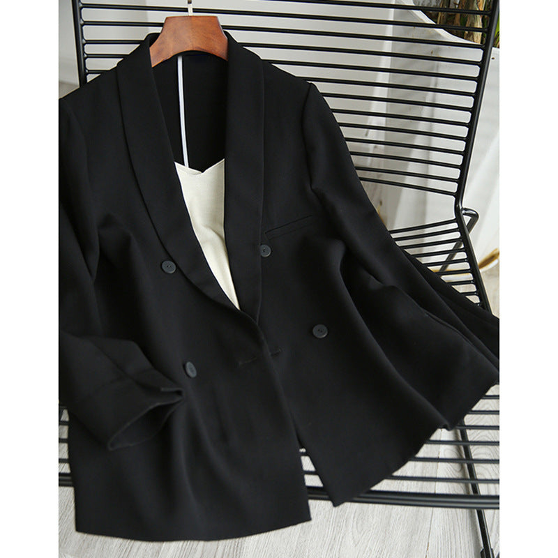 Damen Klassischer Doppeltbreasted Blazer Drune