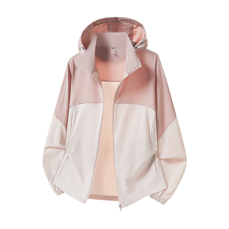 Herren Leichte Kapuzen-Regenjacke mit atmungsaktivem Softshell-Material und elastischen Bündchen Drune