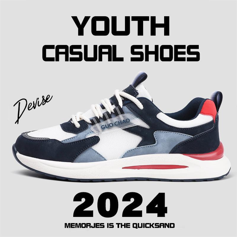 Unisex Moderne leichte Freizeit-Sneaker mit gepolstertem Komfortfußbett und atmungsaktivem Mesh-Overlay Drune