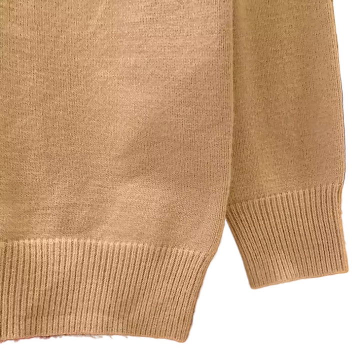 Herren Polokragen-Feinstrickpullover mit Emblem und gerippten Bündchen Drune