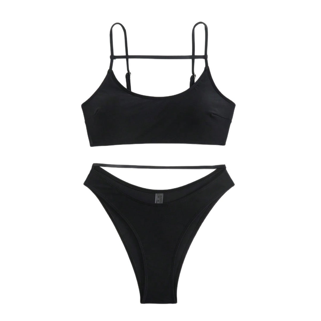 Damen Triangel-Bikini-Set mit innovativem Schnitt und verstellbaren Trägern Drune