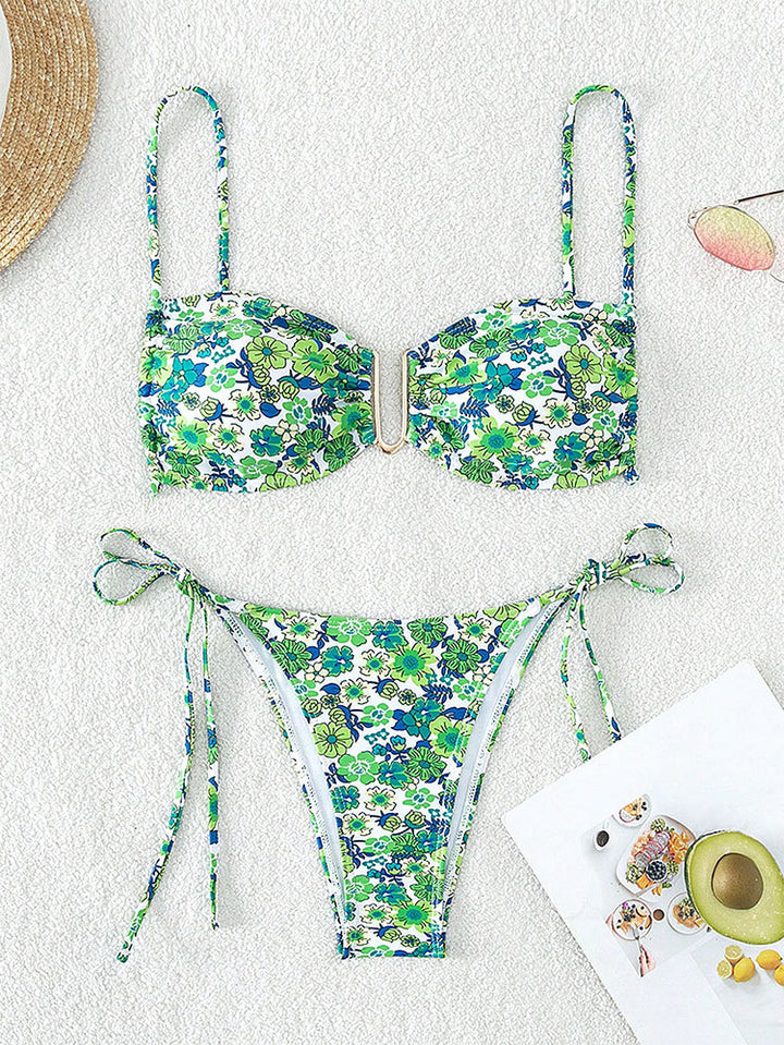 Damen Push-Up-Bikini mit verstellbaren Trägern und elegantem Schnitt Drune