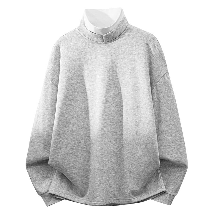 Damen Hochwertiger Stehkragen Pullover Drune
