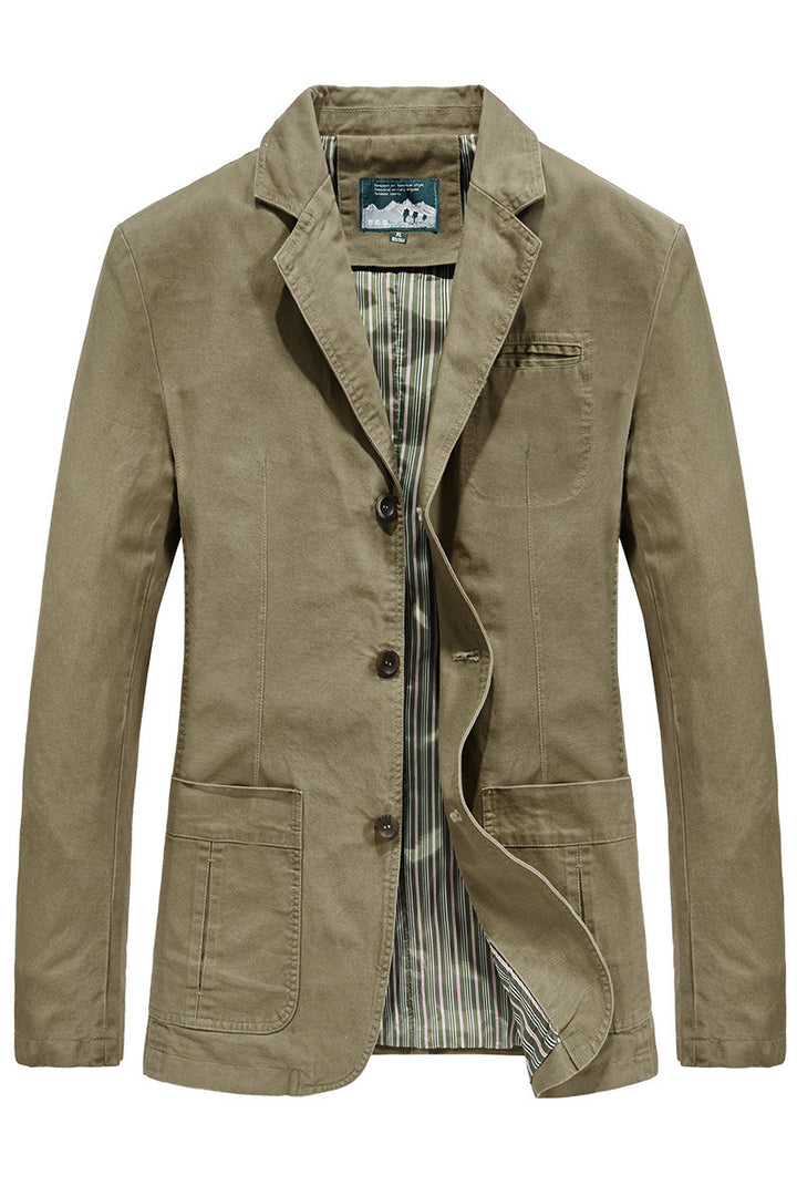Herren Eleganter Baumwollblazer Drune