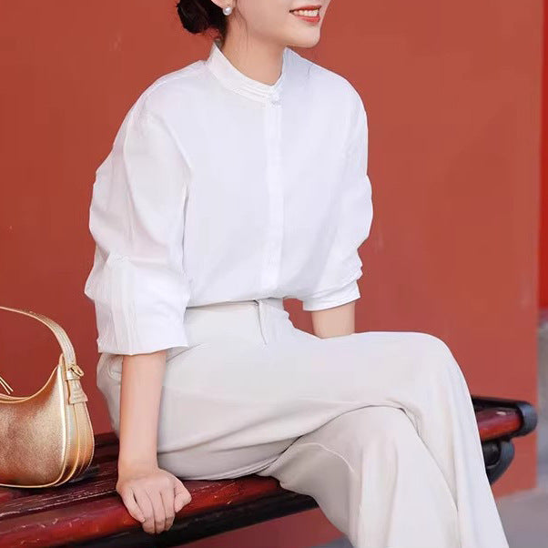 Damen Elegante und modische Oversized Bluse Drune