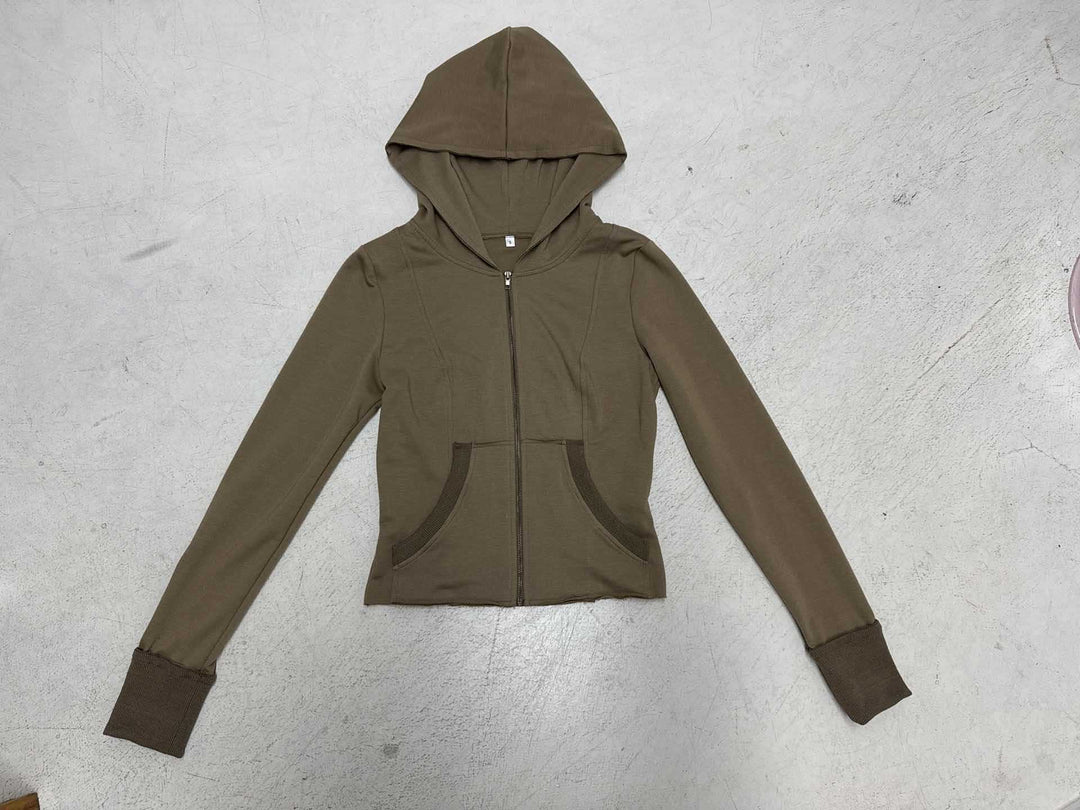 Damen nan Stretch-Flared-Hose mit hoher Taille, aufgesetzten Taschen und seitlichen Einsatzbahnen Drune