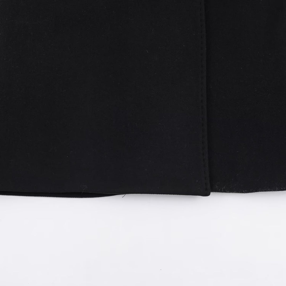 Damen Longline-Mantel mit breitem Revers und Bindegürtel Drune