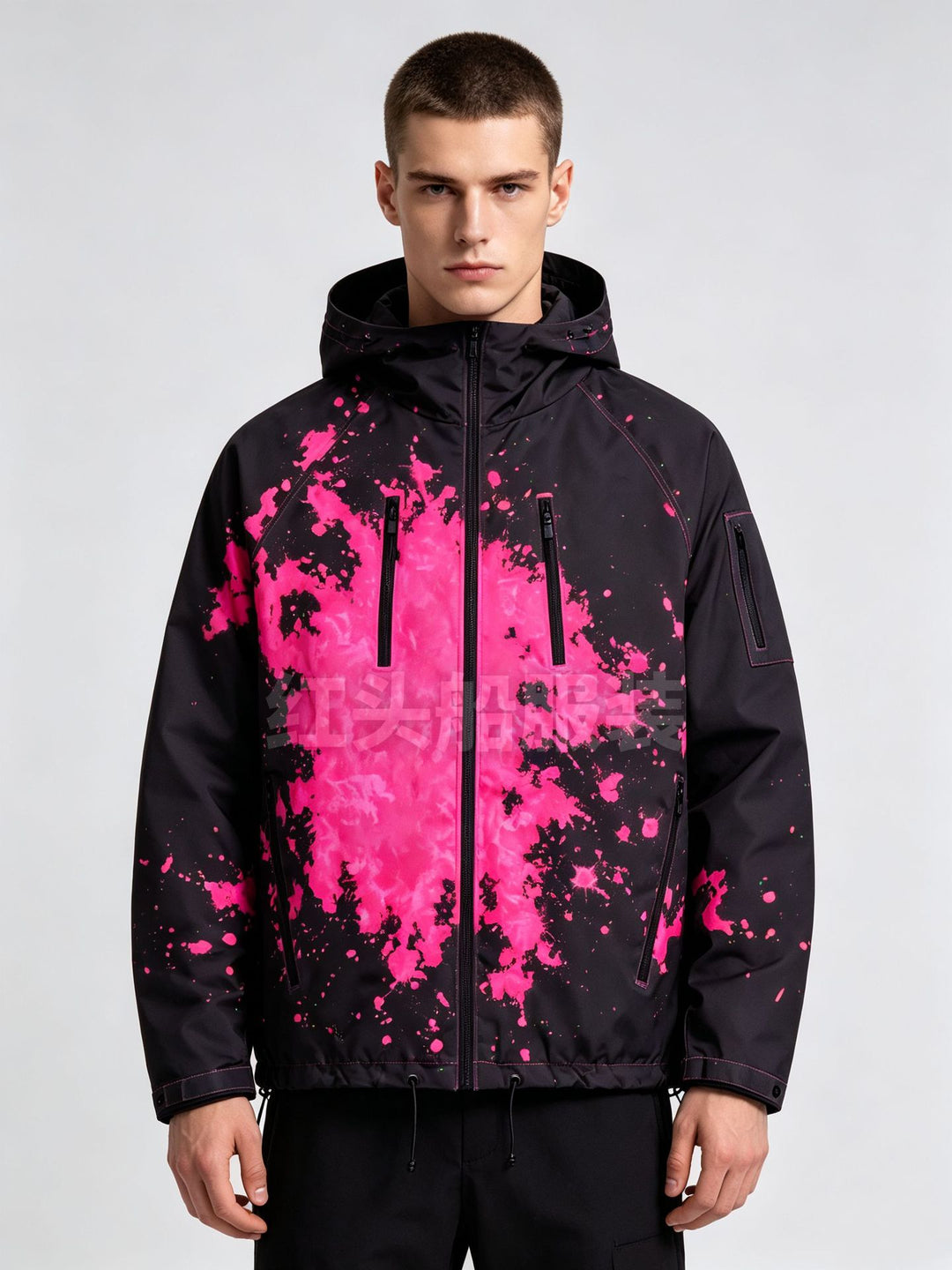 Herren Sportliche Jacke mit hoher Funktionalität und buntem Druck