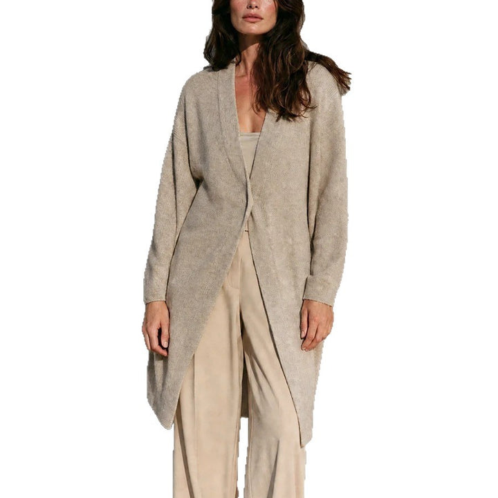 Damen Eleganter Longcardigan aus weichem Strick Drune