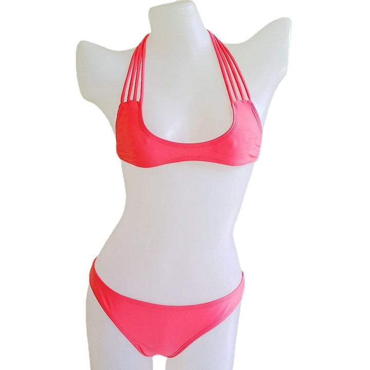 Damen Einteiliger Badeanzug mit raffinierter Kreuzträger-Design Drune