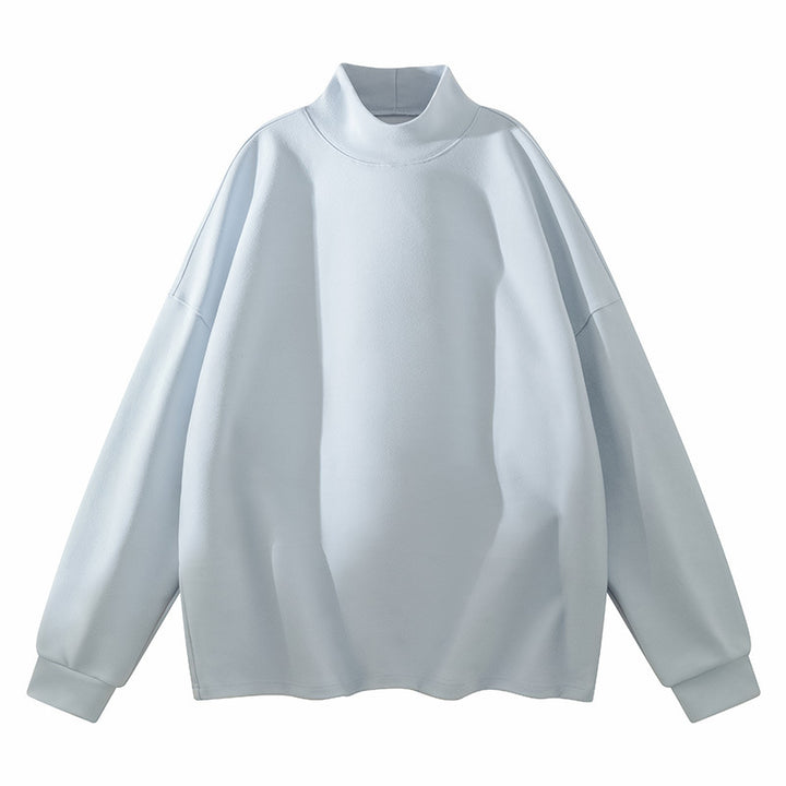 Damen Modische Sweatshirt mit Stehkragen Drune