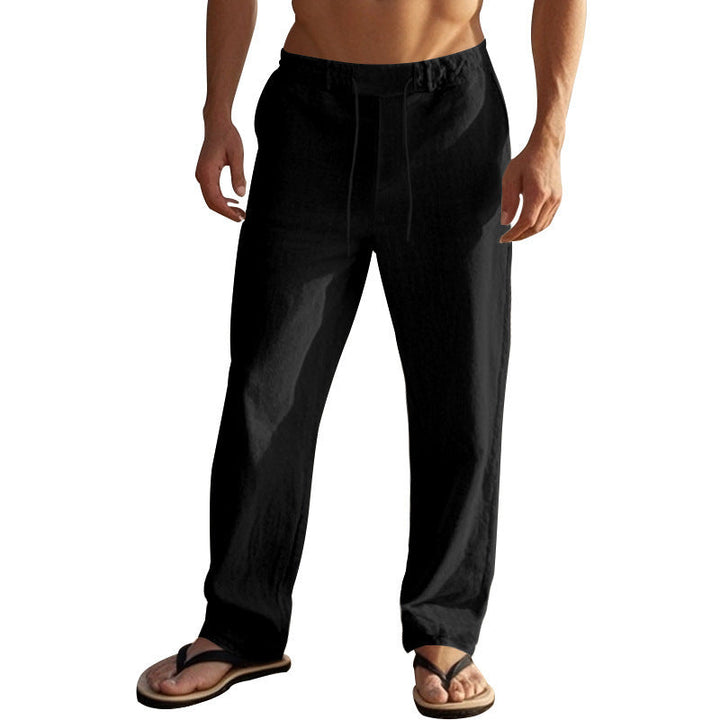 Herren Bequeme Strandhose mit verstellbarem Kordelzug und leichten Materialien Drune