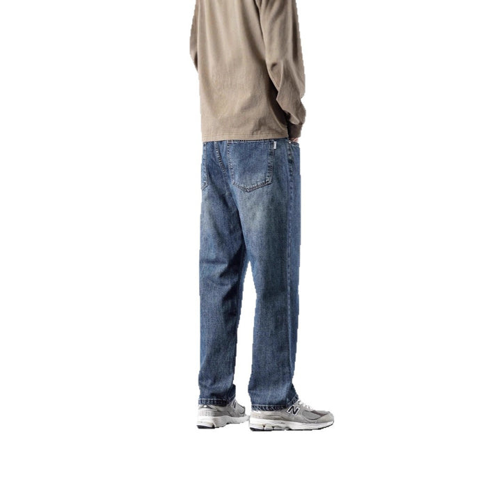 Herren Bequeme Weitbein-Jeans Drune