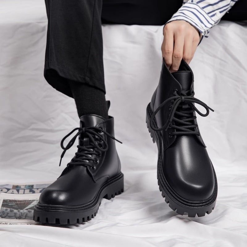 Herren Robuste Schnürstiefel mit rutschfester Sohle und stabiler Konstruktion Drune