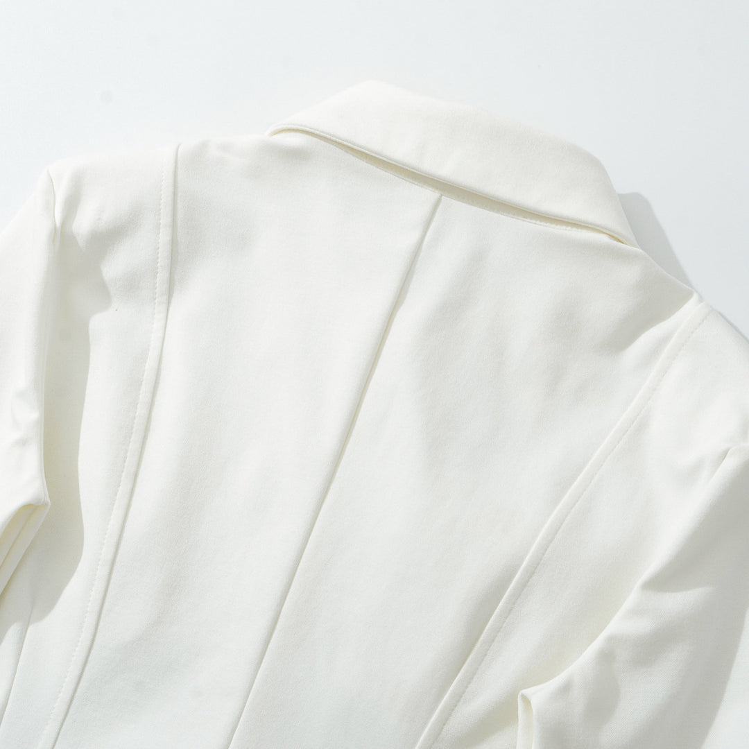 Damen Taillierte Hemdbluse mit Brustklappen und taillierten Abnähern Drune