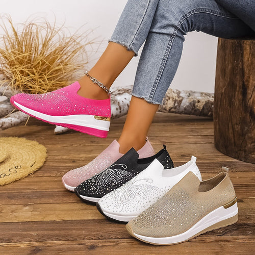Damen Glitzernde Slip-On Sneaker Drune