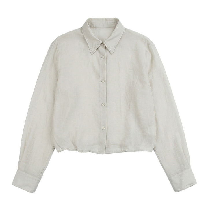 Damen Elegante und leichte Bluse mit Knopfdetails Drune