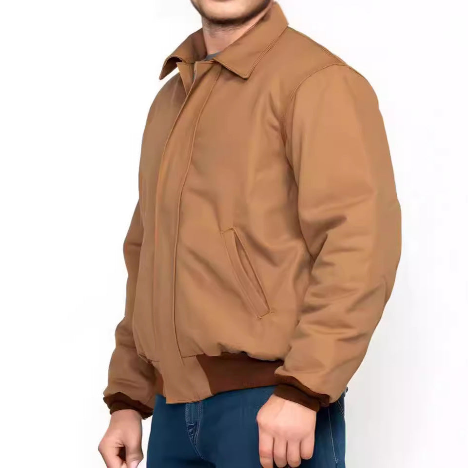 Herren stilvolle Bomberjacke mit praktischen Taschen und elastischem Bund Drune