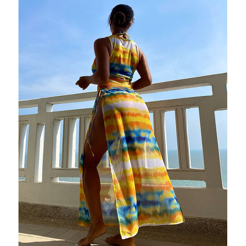 Damen Maxikleid mit trendigem Wickeldesign Drune