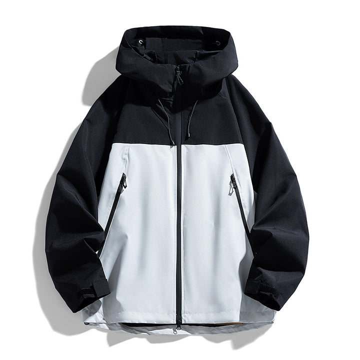 Herren Atmungsaktive Wind- und Wasserfeste Outdoor-Jacke Drune
