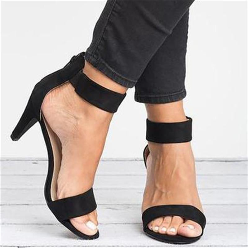 Damen elegante High Heels mit komfortablem Riemen und stiletto Absatz Drune