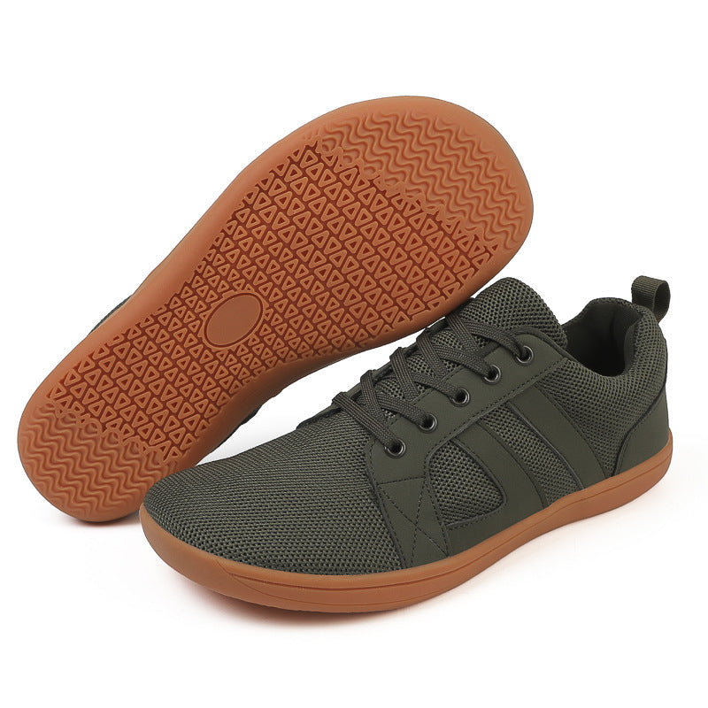 Unisex atmungsaktive Strick-Freizeit-Sneaker mit gepolstertem Fersenkragen und flexibler EVA-Laufsohle Drune