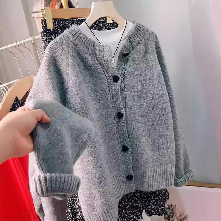 Damen Kuschelige Strickjacke Drune