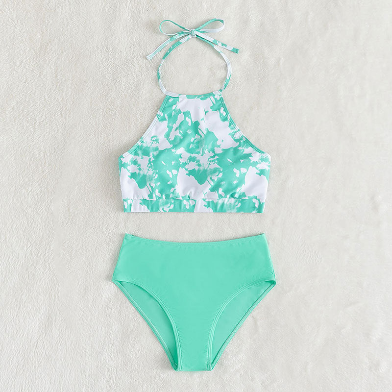 Damen Hochgeschnittenes Bikini-Set Drune