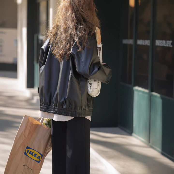 Damen Modische Übergangsjacke mit lockerer Passform Drune