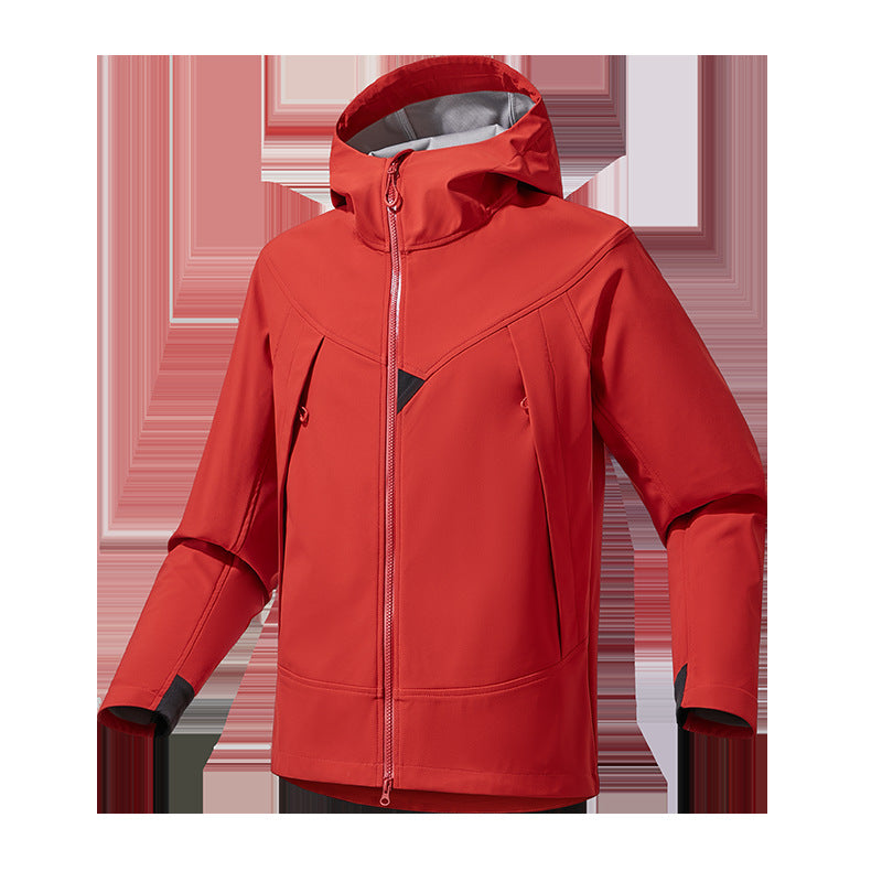 Herren Leichte Softshell‑Hoodiejacke mit winddichter atmungsaktiver Membran und ergonomischem Schnitt Drune