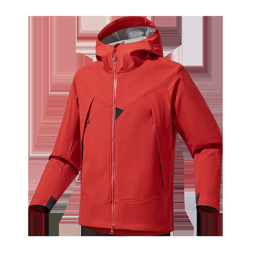Herren Leichte Softshell‑Hoodiejacke mit winddichter atmungsaktiver Membran und ergonomischem Schnitt Drune