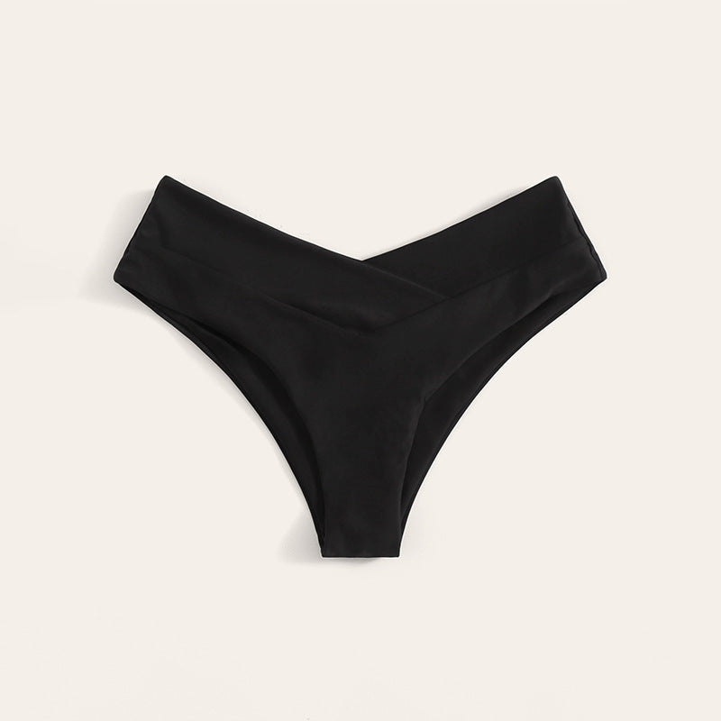 Damen Bikinislip mit hohem Bund und elegantem V-Ausschnitt Drune