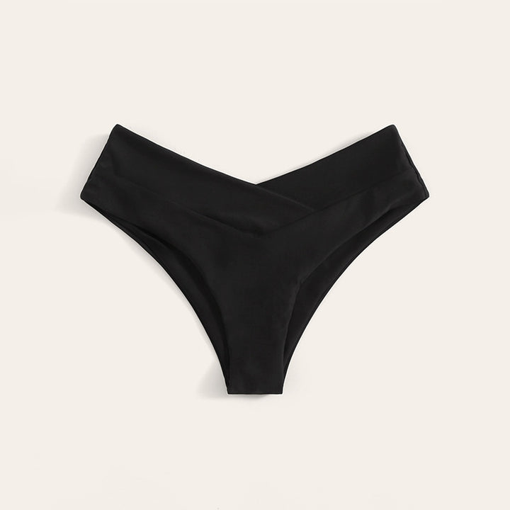 Damen Bikinislip mit hohem Bund und elegantem V-Ausschnitt Drune