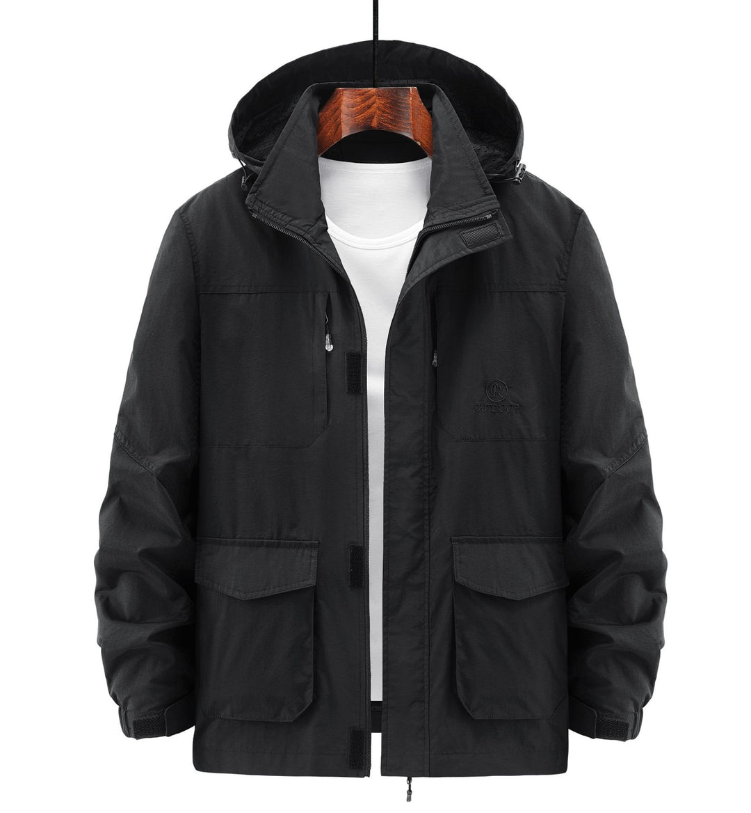 Herren Robuste Wetterjacke mit praktischen Taschen Drune